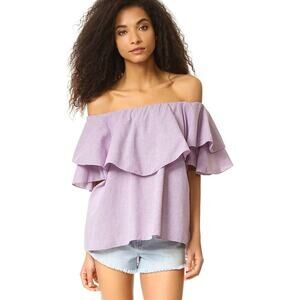 NWT MLM Label Off Shoulder Gingham Top - Small